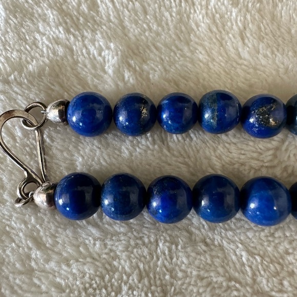 Jay King Lapis Lazuli Long Necklace DTR Sterling Silver Clasp. - Picture 5 of 7